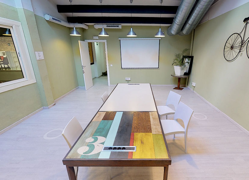 Sala para eventos creativos en barcelona Kreativity Room Valkiria Hub
